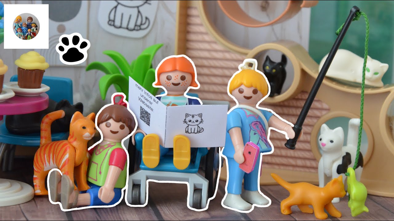 Pia, Anni & Maja im Katzencafé 🐈🧁// Playmobil Film deutsch