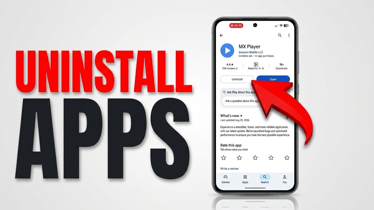 How to Uninstall Apps from Play Store on Android Phone