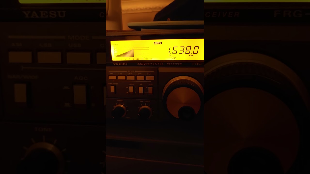 1638 Khz Pirate Radio station heard 2020 UTC 12 March 2026