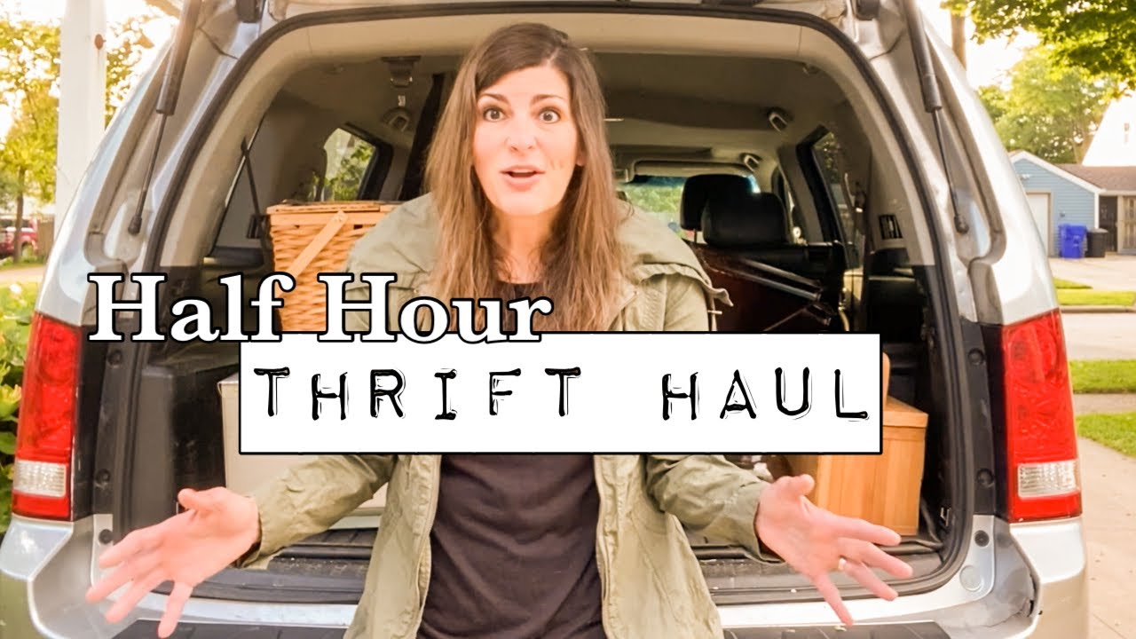 Quick Half Hour Thrift Haul - I Always find time to go Picking!!