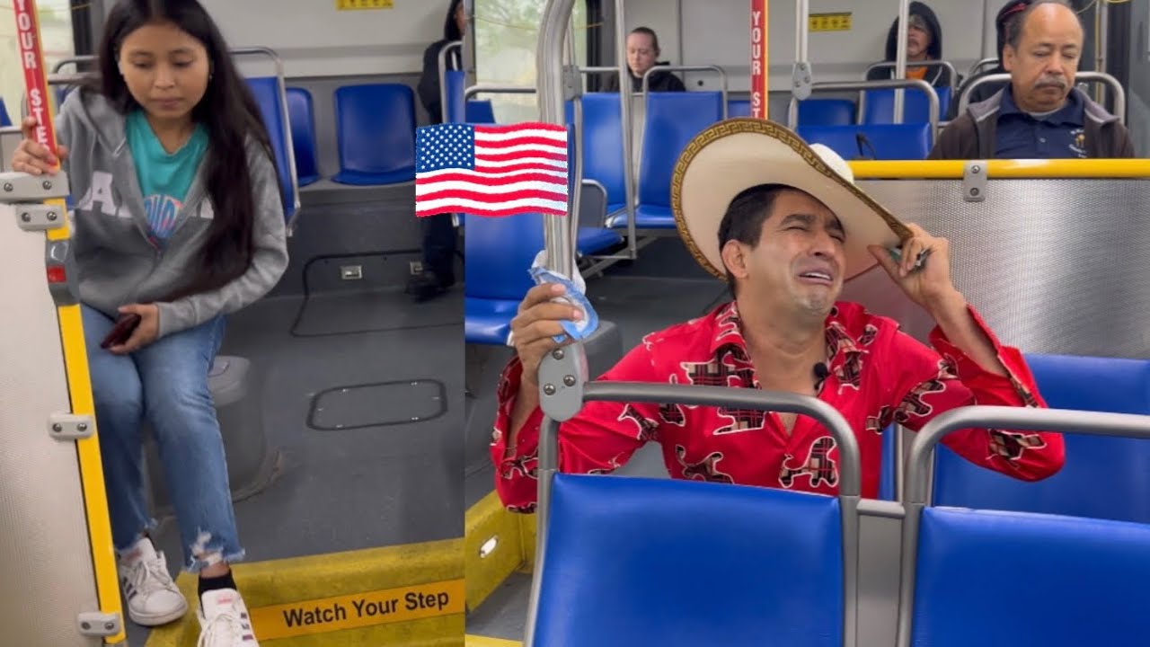 Cuando te subes a un bus por primera vez en la usa