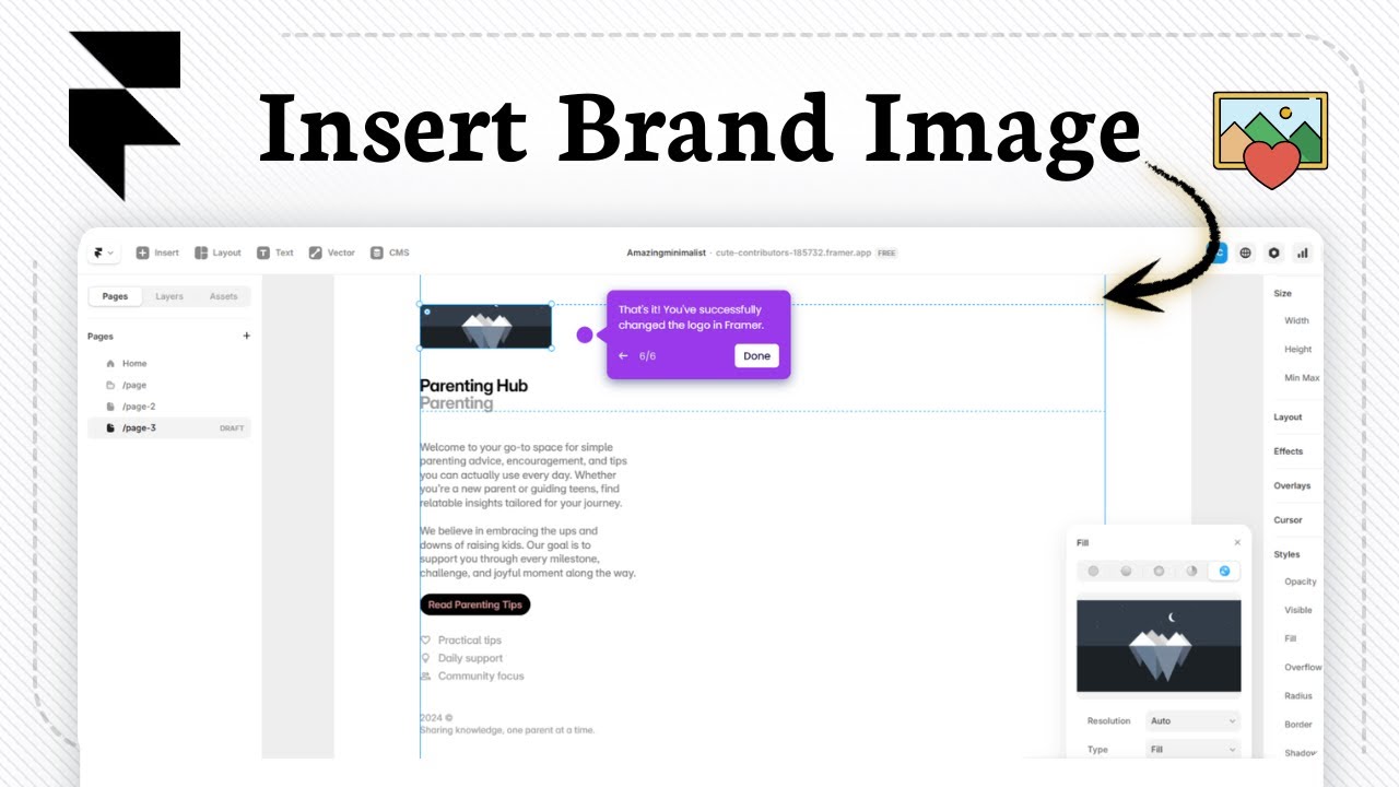 How to add logo in Framer (Quick Brand Guide)