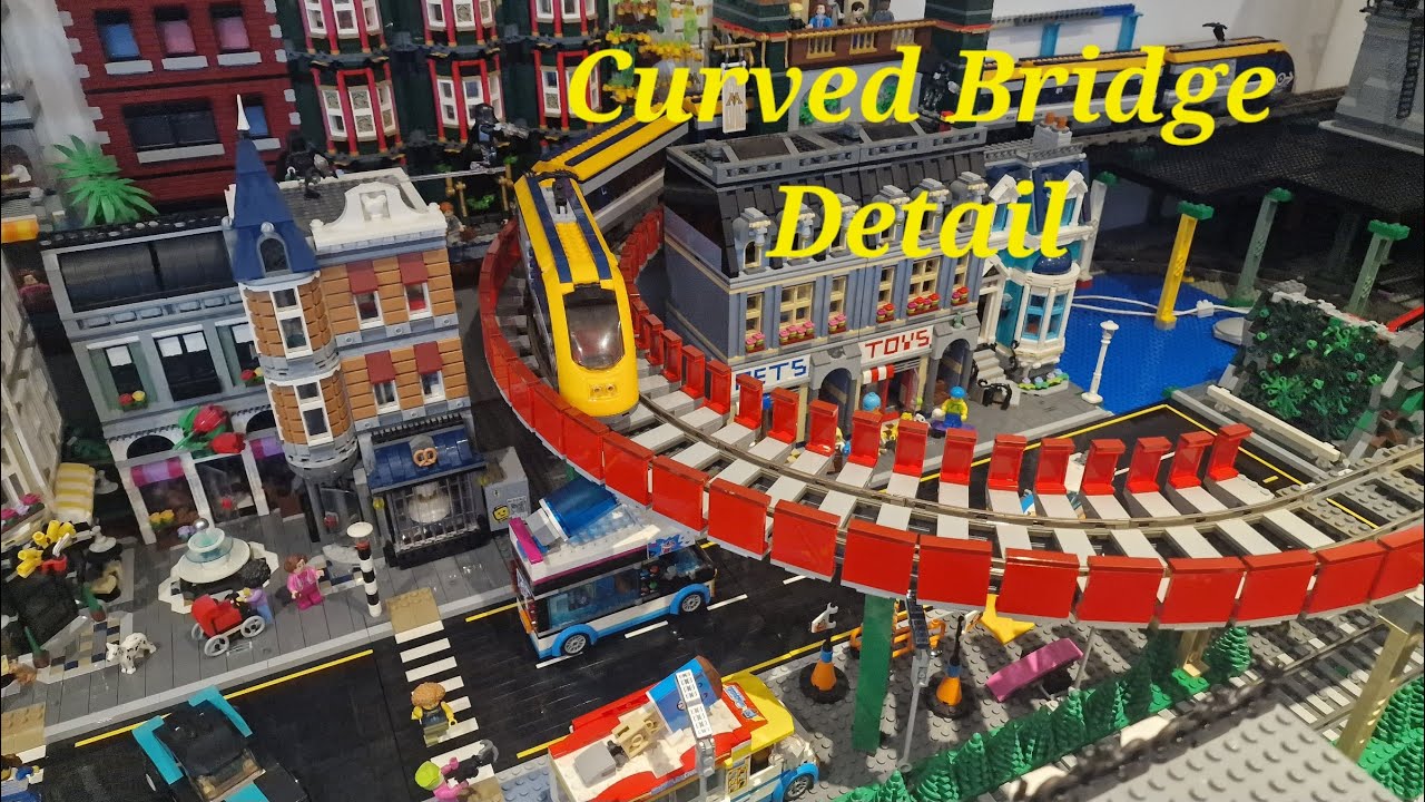 Now and Next in the Lego City 22 - Finishing Curved Railway Bridge