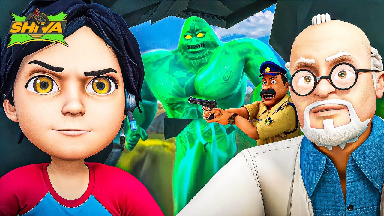 Veda City Par Jelly Monster Ne Kiya Attack 👾😱| Shiva Vs Jelly Monster | Shiva | Kiddie Land