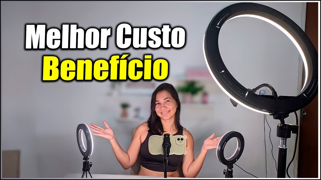 Iluminação BOA e BARATA para YouTubers - Vale a pena comprar Ring Light para gravar vídeos youtube?
