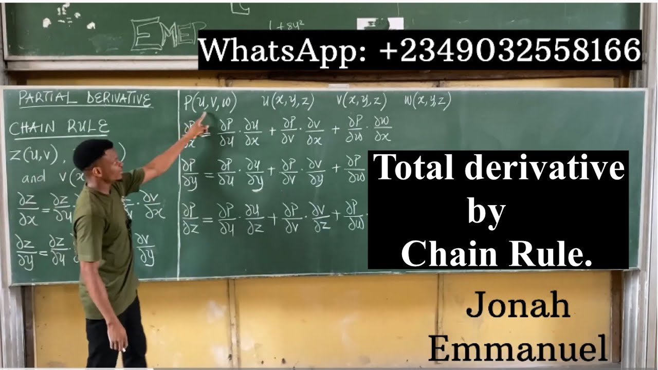 Partial Derivative | Chain Rule #jonahemmanuel #excellenceacademy