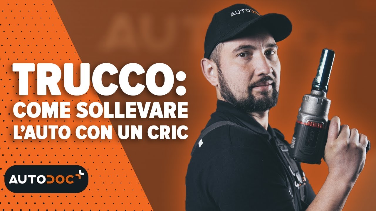 Trucco: come sollevare l&rsquo;auto con un cric | #autodoc #lifehack