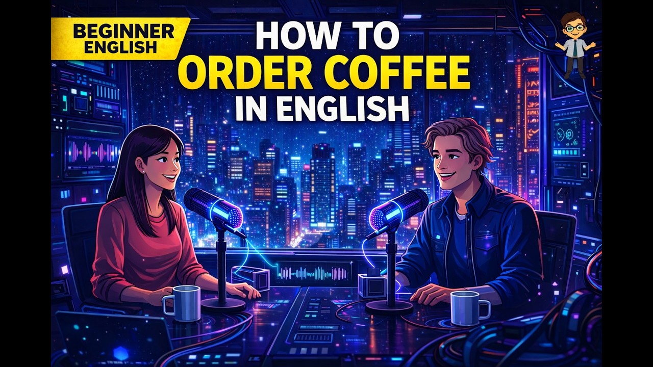 How to Order Coffee in English | Real Life Conversation Practicevideo