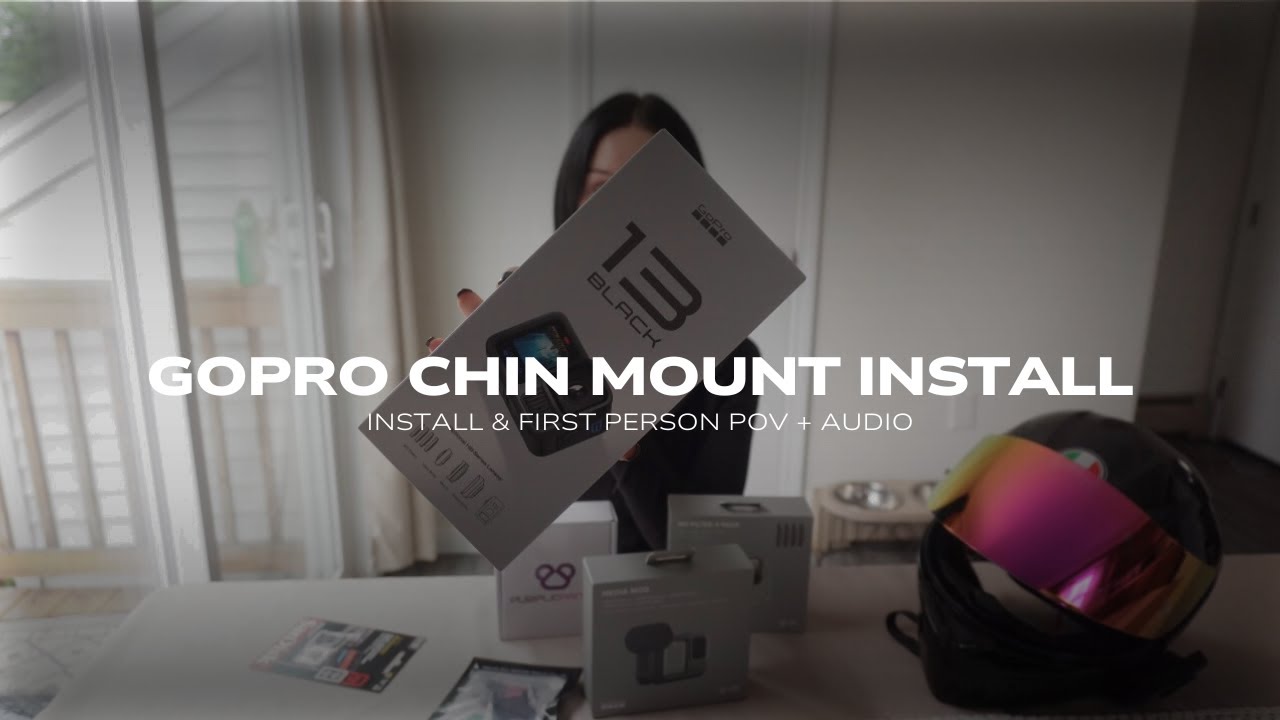 GOPRO CHIN MOUNT INSTALL FOR MOTORCYCLE HELMET | GOPRO HERO 13 BLACK