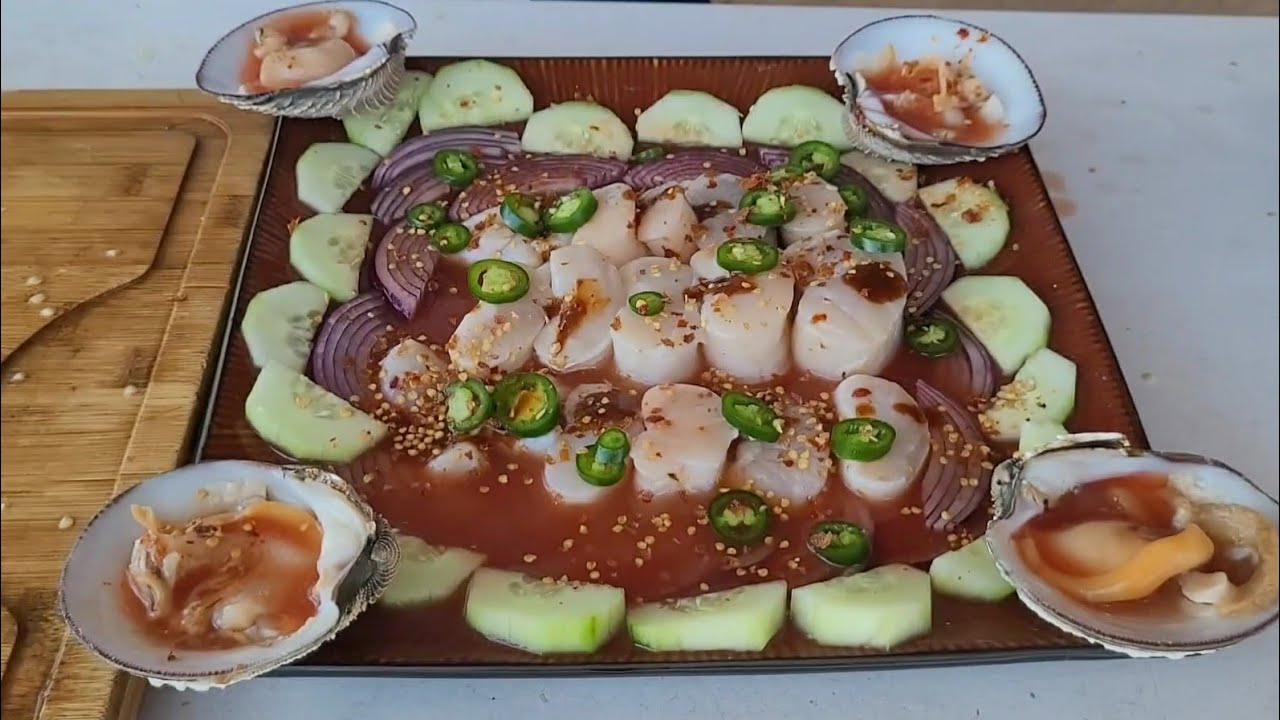 Callos de hacha y almejas chinas 