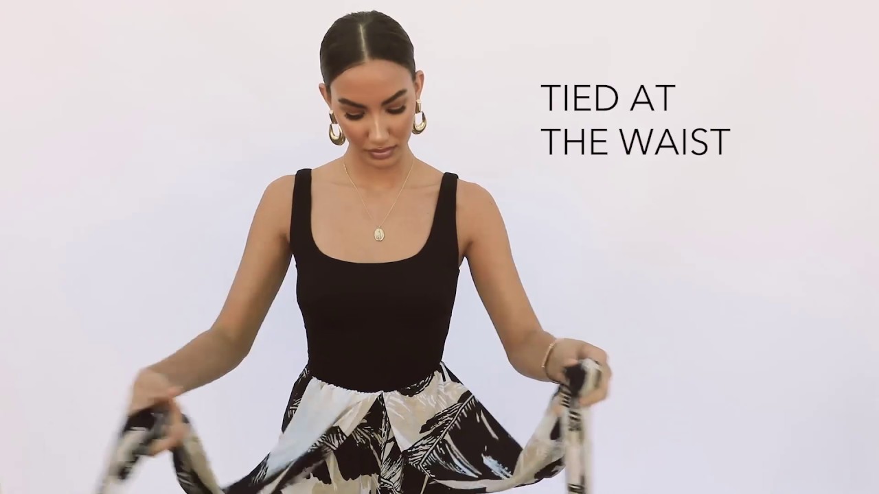 HOW TO WEAR THE MULTI-WAY PRINTED JUMPSUIT MANY DIFFERENT WAYS || JLUXLABEL