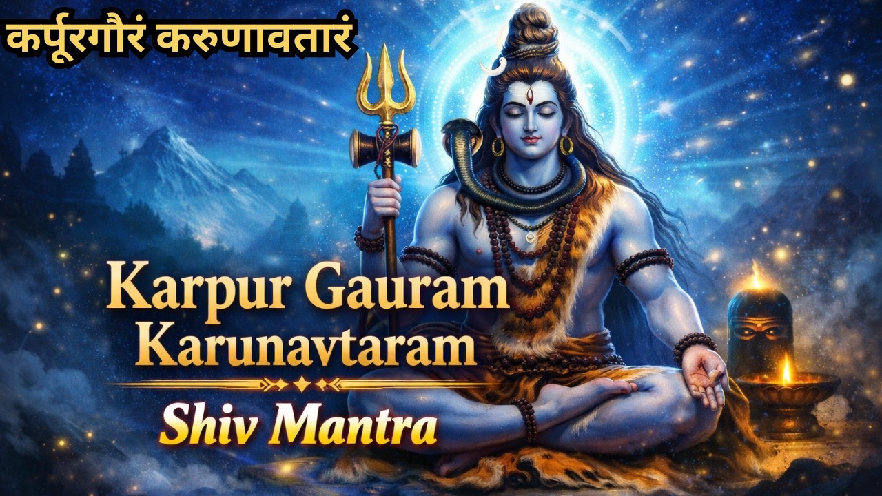 कर्पूरगौरं करुणावतारं Karpur Gauram Karunavtaram | Shiv Mantra | Powerful Morning Chant