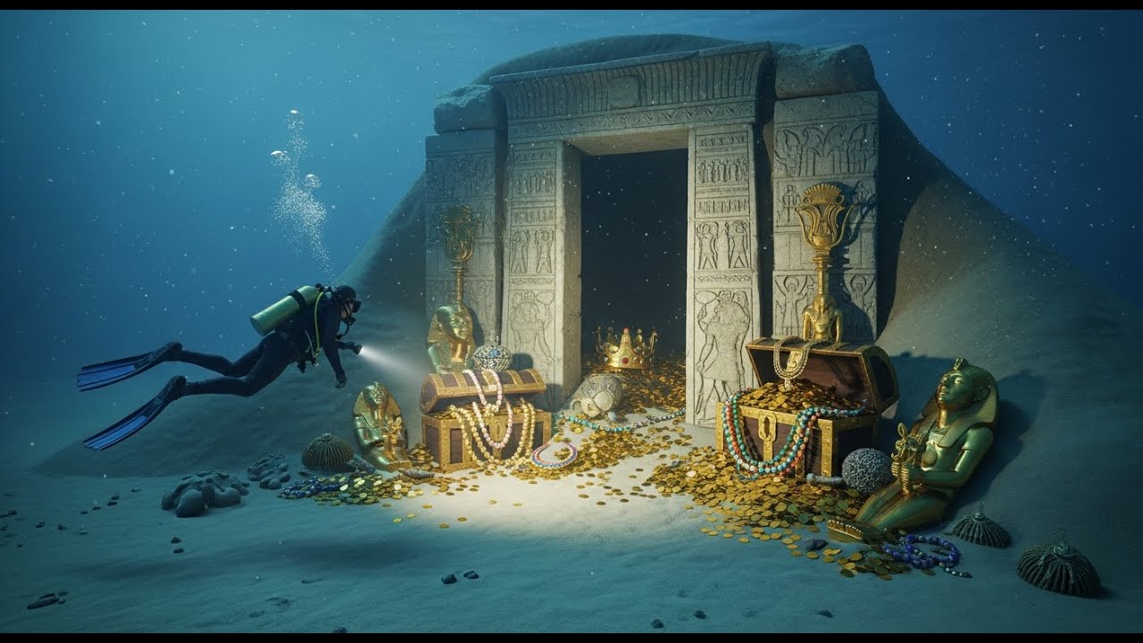 Beneath the Seabed: Inside the Sunken Pharaoh Treasure Vault (Underwater Tomb Discovery)