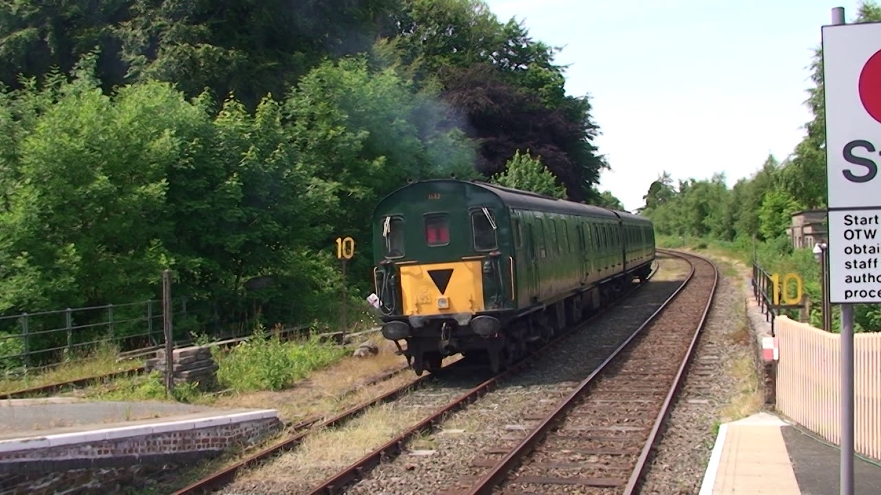 Class 205 2H DEMU 205032 (the former 1132) Meldon Quarry. Devon. UK