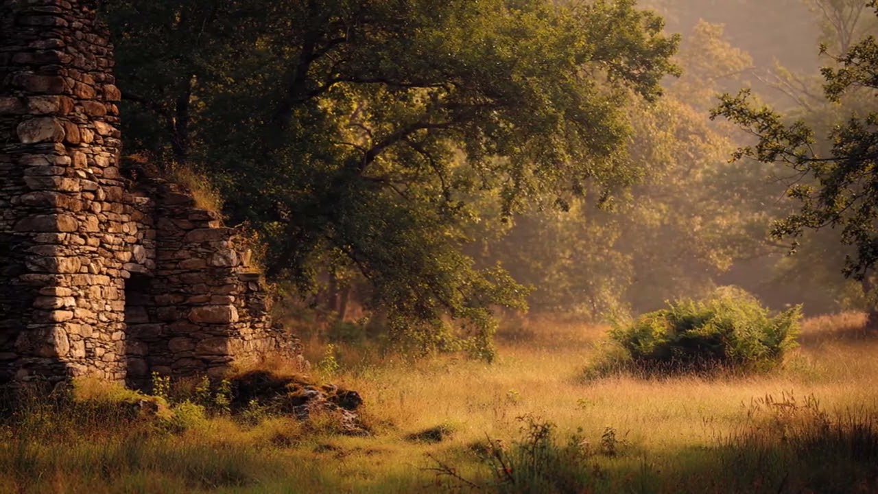 Cozy Medieval Music & Fireplace Sounds for Deep Relaxation