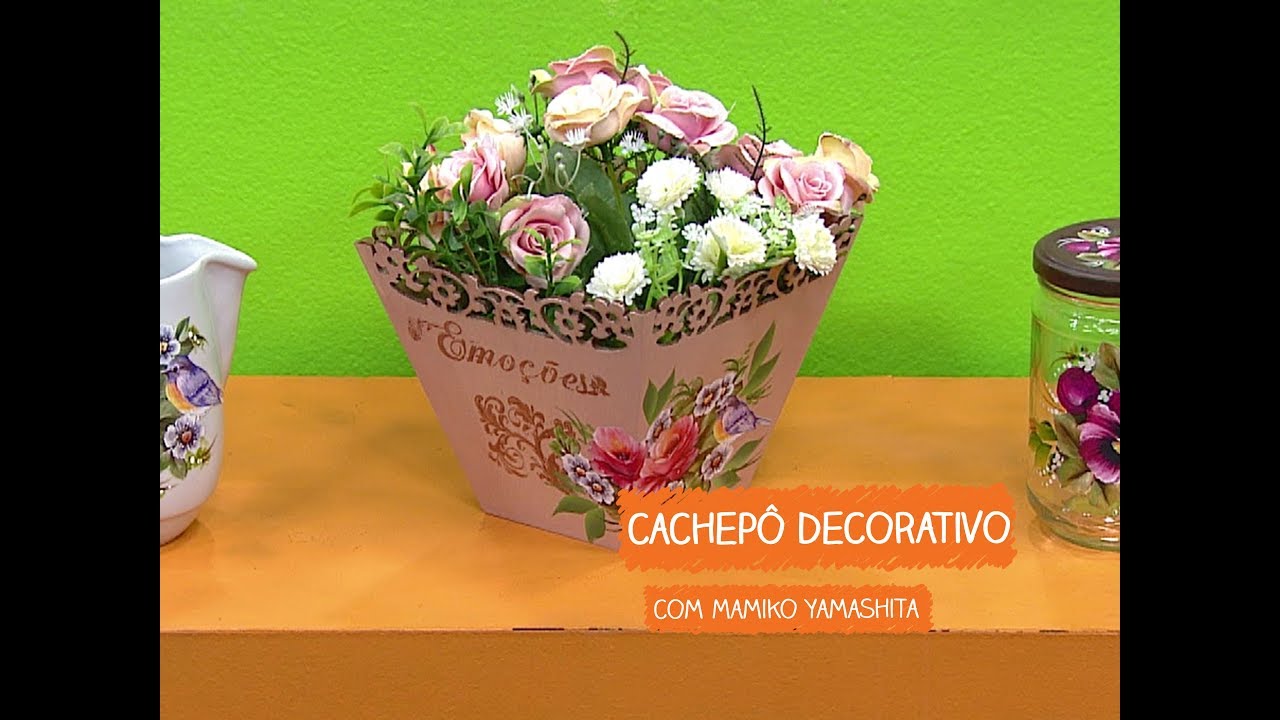 Cachepô Customizado com Mamiko Yamashita | Vitrine do Artesanato na TV - TV Gazeta