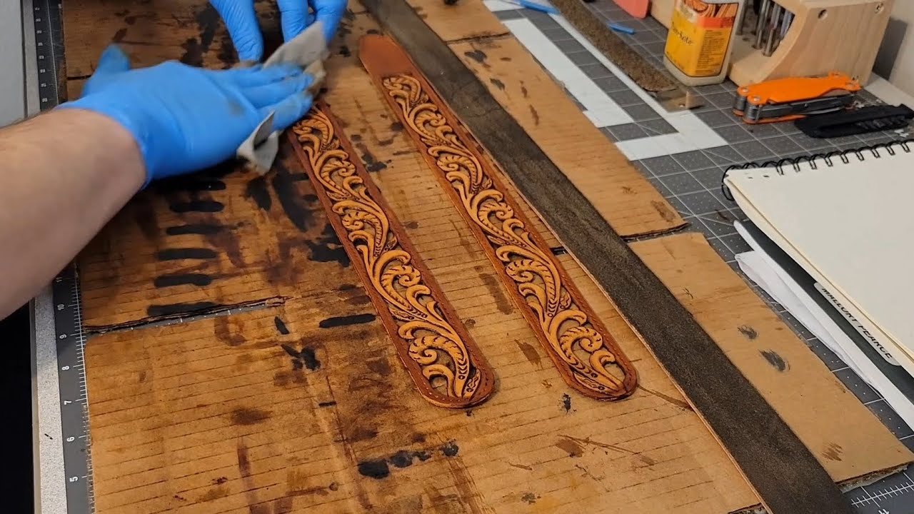 Dye, Antique, & Gluing 