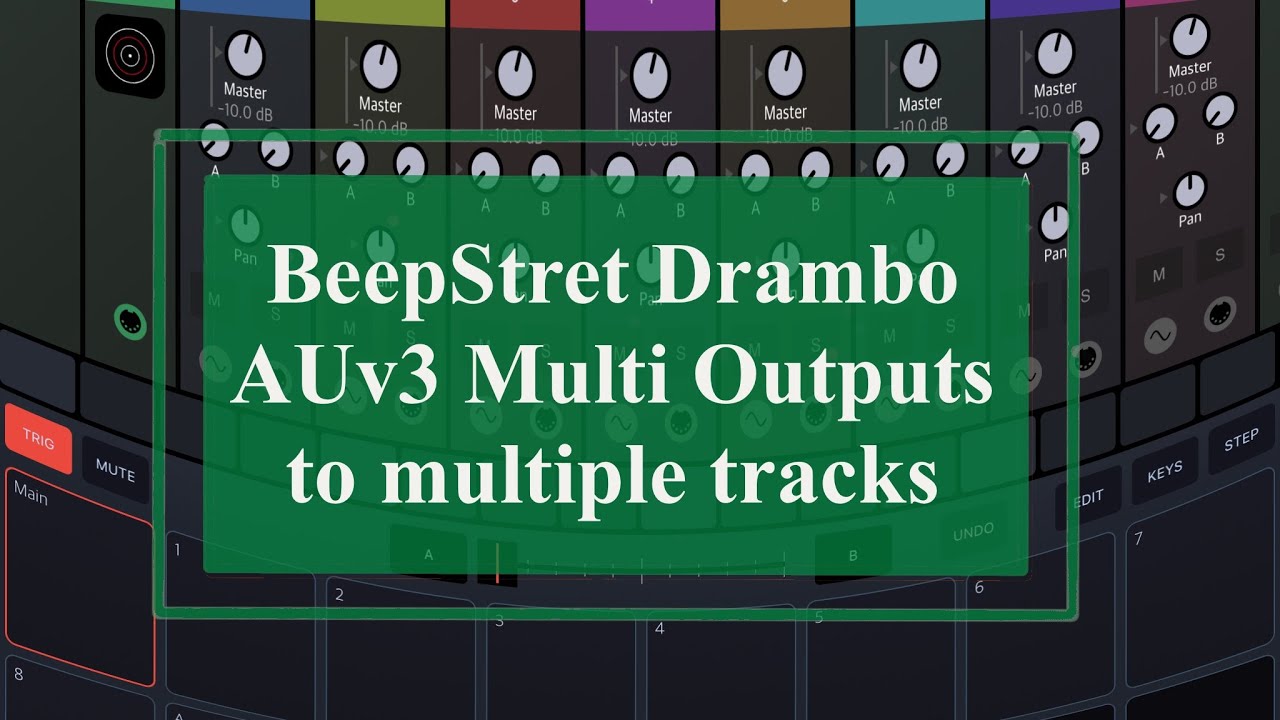 BeepStreet Drambo - Tutorial Part 55: AUv3 Multi Outputs to multiple tracks