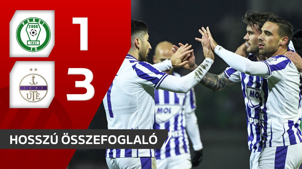 Fizz Liga: Paksi FC–Újpest FC 1–3 | hosszú összefoglaló