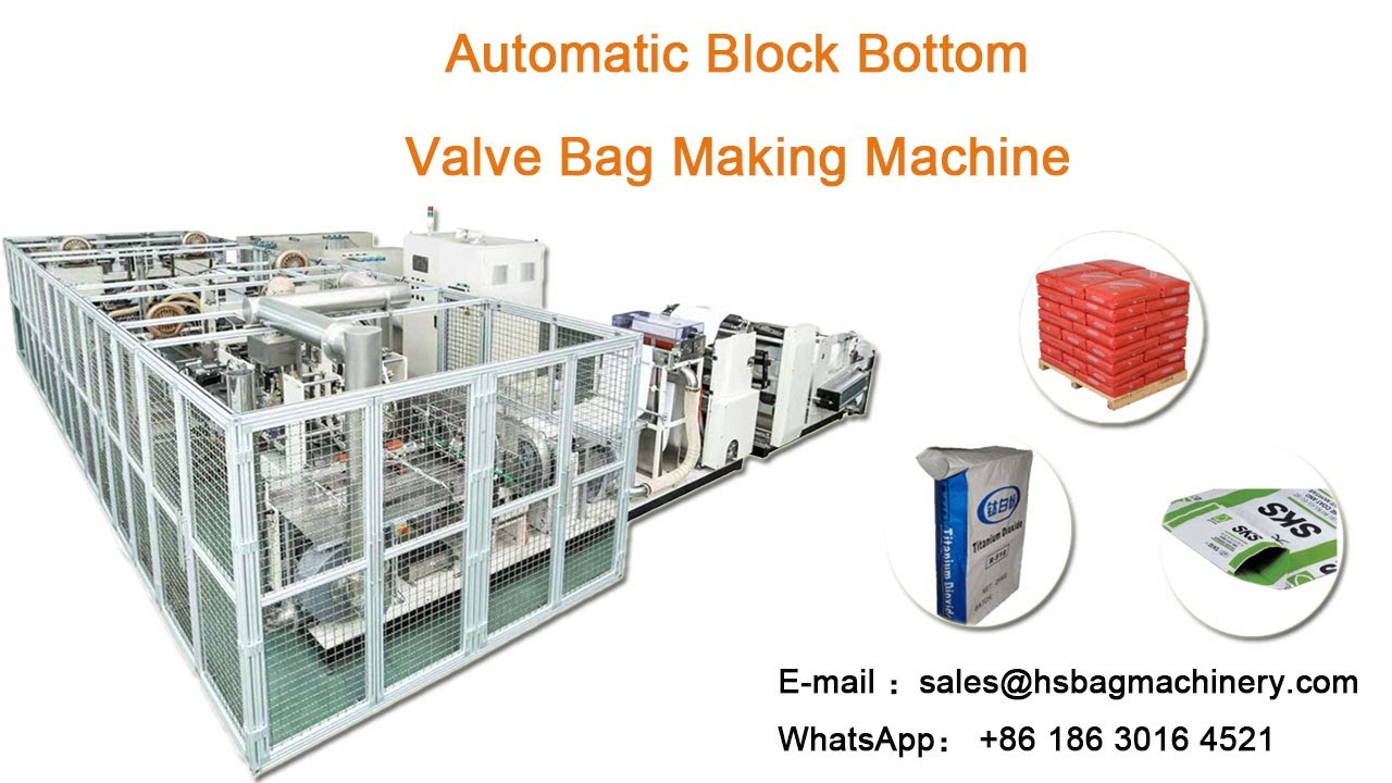 Automatic Block Bottom Cement Valve Bag Making Machine | China PP Woven Valve Bag Making Machine |