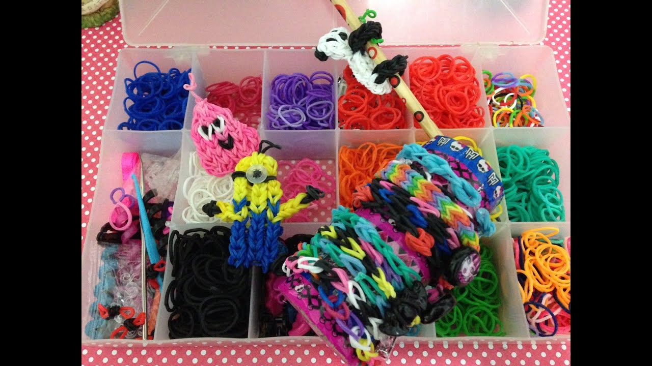 Tutorial Pulseiras de El&aacute;sticos Rainbow Loom para iniciantes Julia Silva