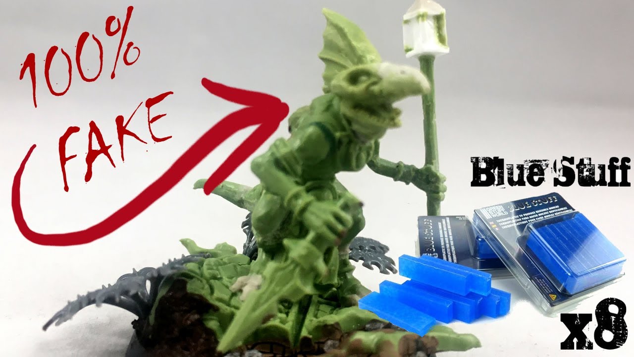 Copying a whole miniature with BLUE STUFF - Blue Stuff/Oyumaru review