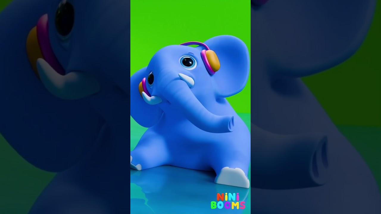 एक मोटा हाथी | ek mota hathi | funny elephant video for kids  by @ninibooms​