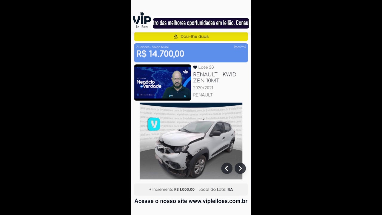 Vip Leilões convidou você