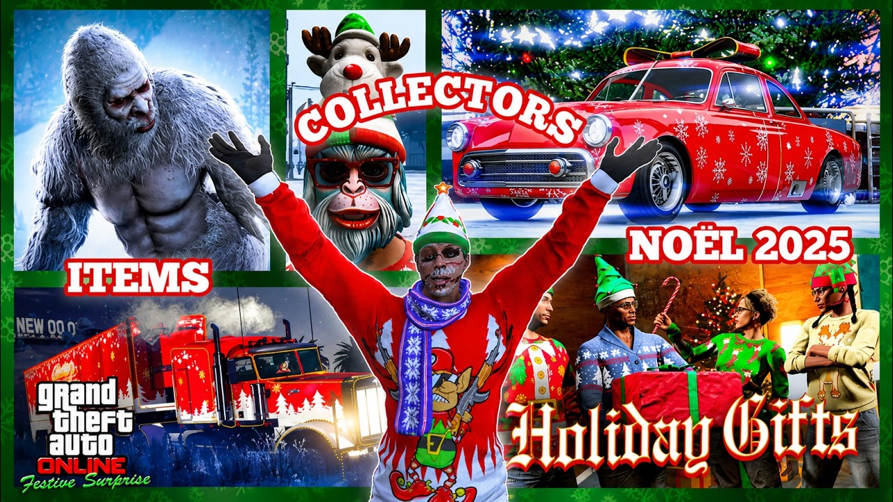 [ITEMS FESTIFS] TOUT le CONTENU COLLECTOR SPÉCIAL NOËL à RÉCUPÉRER GRATUITEMENT sur GTA Online !!