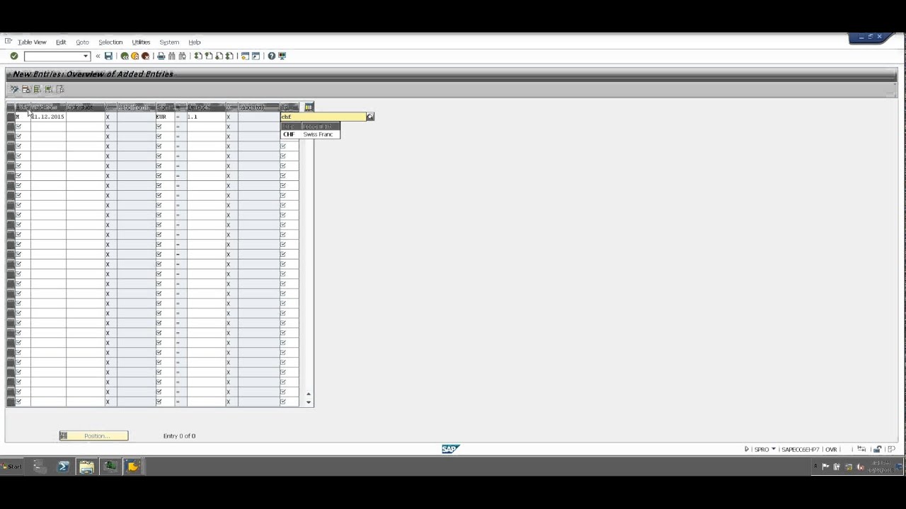 SAP FI - Enter Exchange Rate