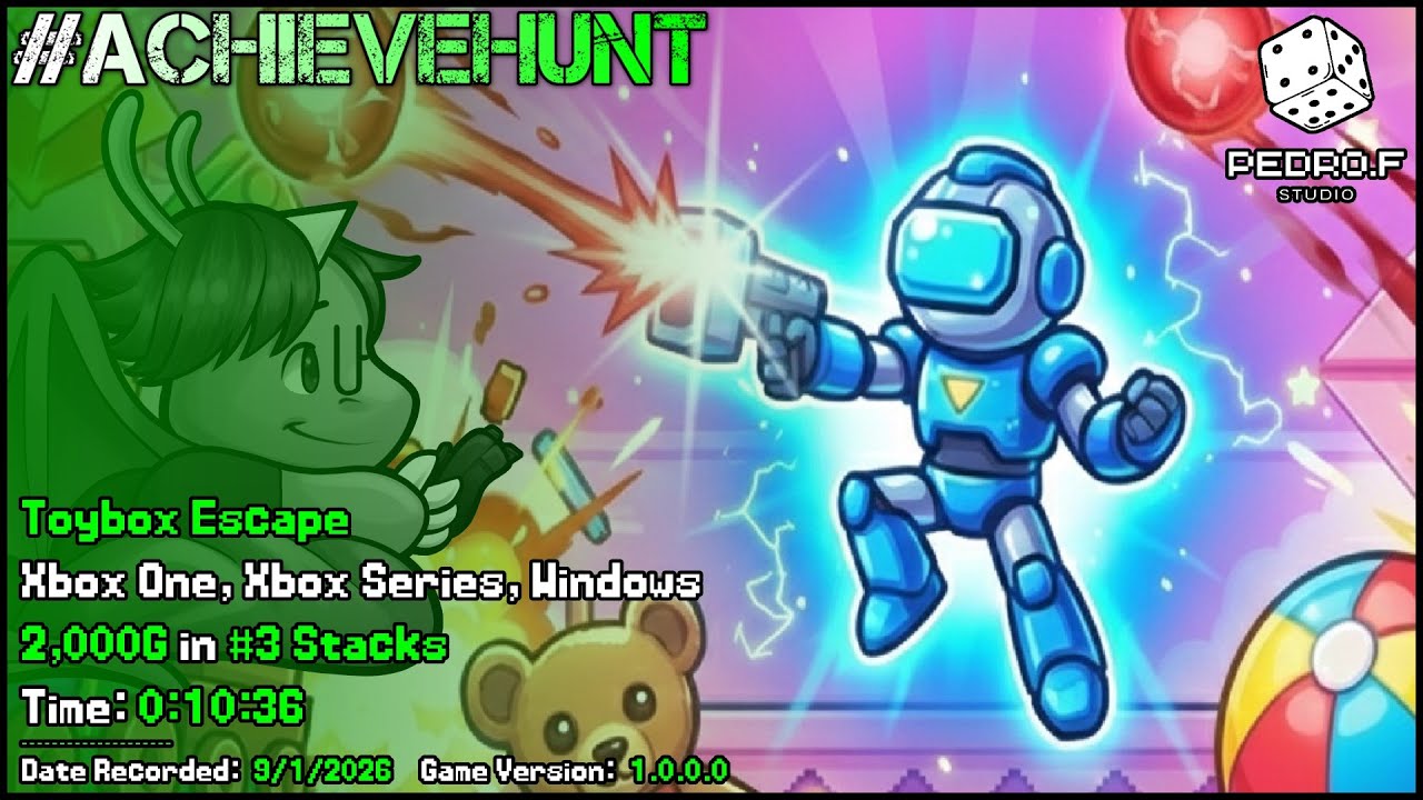 #AchieveHunt - Toybox Escape (Xbox One, Xbox Series, Windows) - 2,000G in 10m 36s!