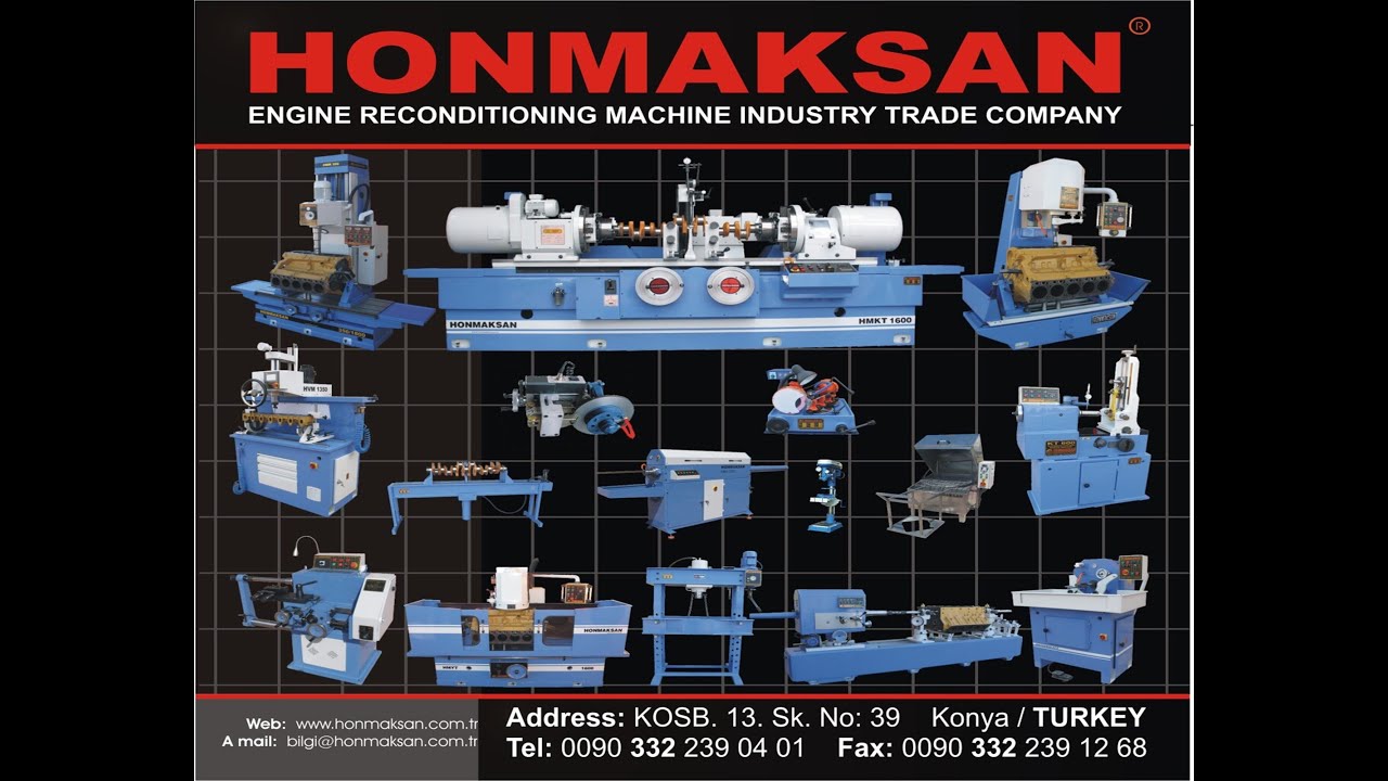 HONMAKSAN Engine Reconditioning Machine ( Motor Yenileme Makinaları)