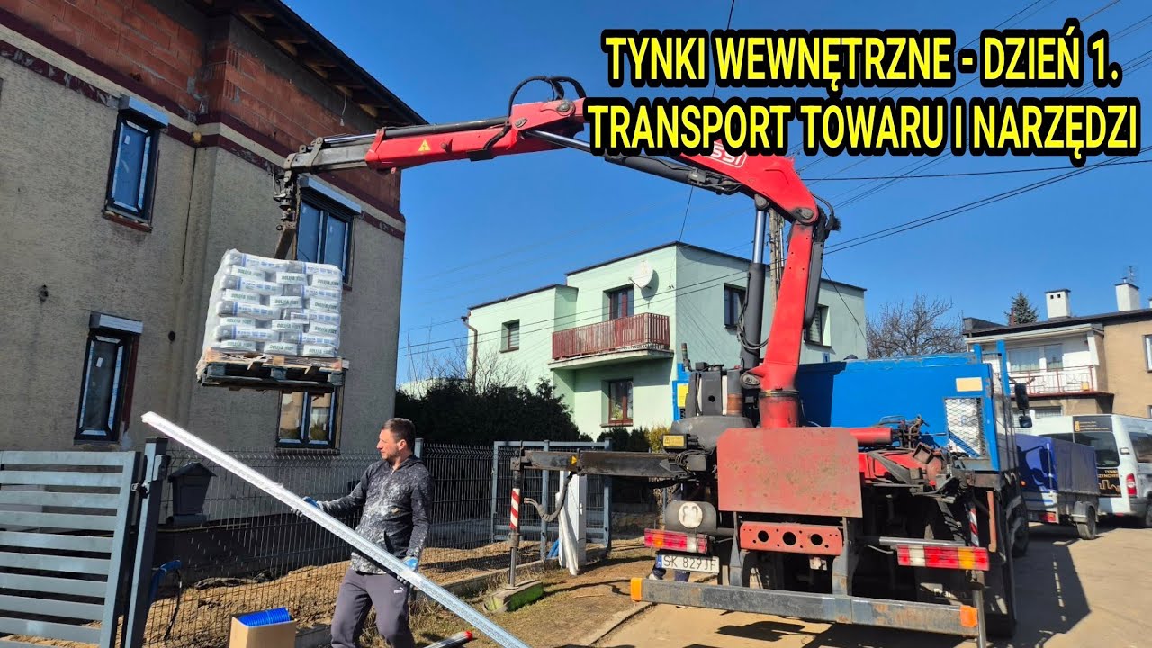 TYNKI WEWNĘTRZNE dzień 1. Transport towaru i narzędzi przez wykonawcę - Dolina Nidy ZETA