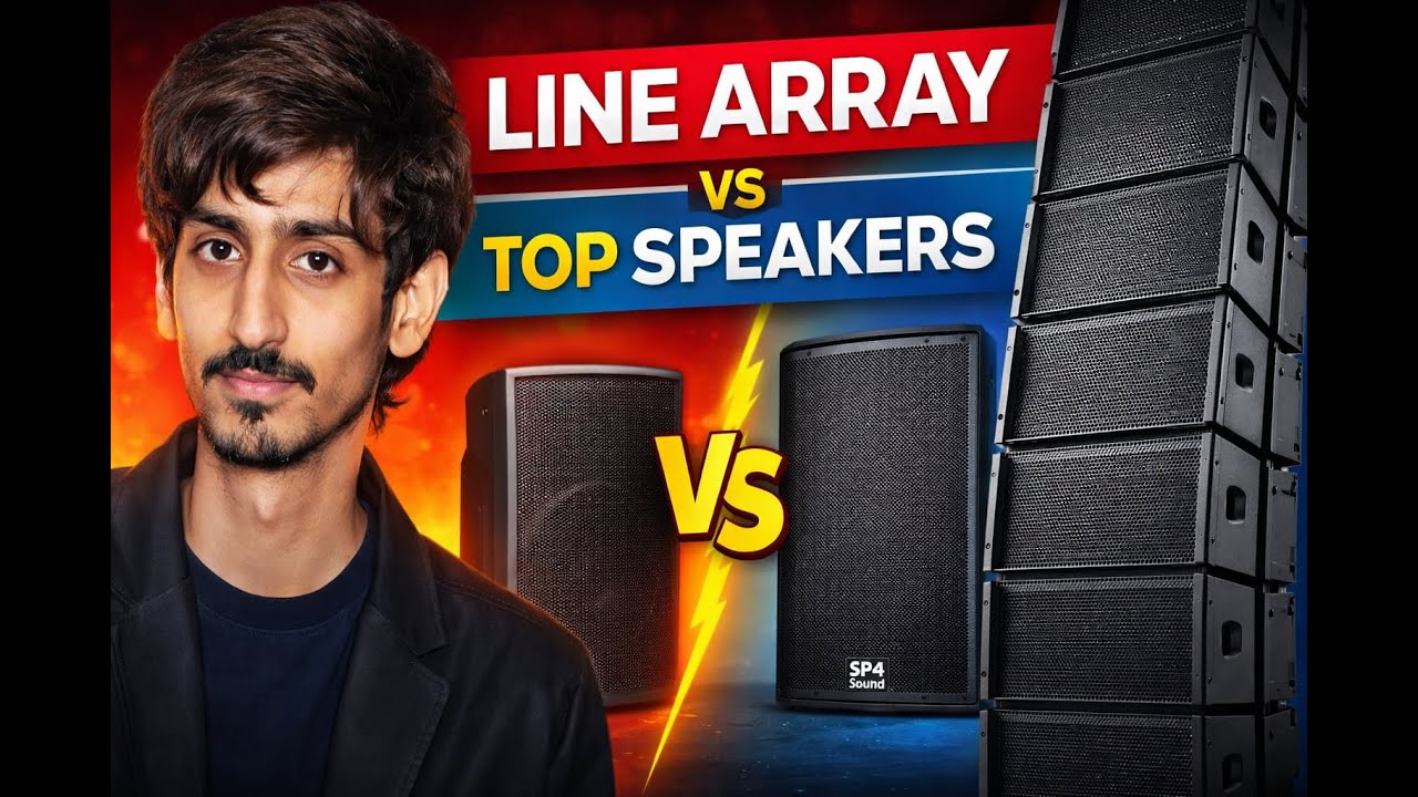 Line Array vs Top Speakers (SP4 Sound) – Which Is Best & Why | Islamabad Sound