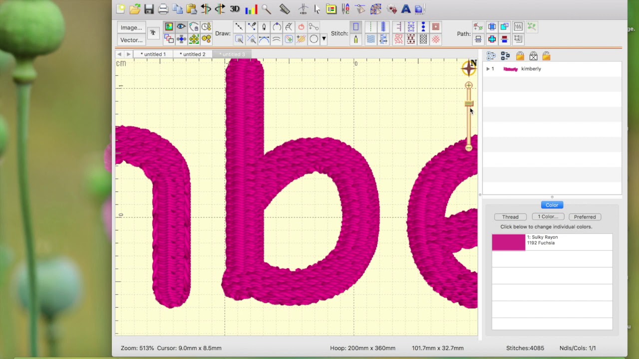 Creating a Knockdown Stitch