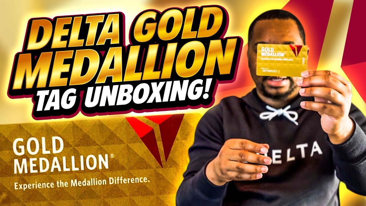 UNBOXING! Delta Gold Medallion Luggage Tags