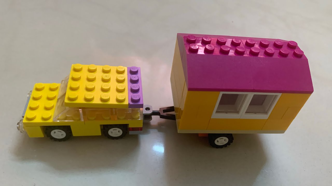 Lego camping trailer building instruction; Lego classic 10715: