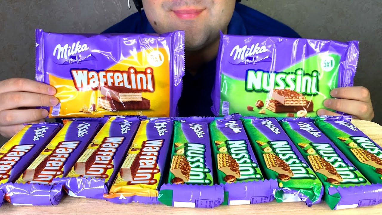 ASMR EATING MILKA CHOCOLATE WAFER MUKBANG (EATING SOUNDS) EATING SHOW