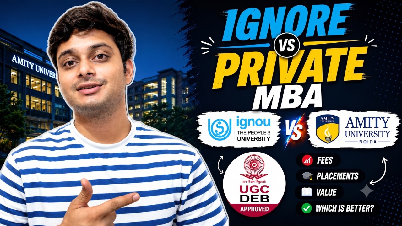 IGNOU MBA vs Private Online MBA | Fees, Placements, Degree Value | Online MBA Admission | MBA 2026