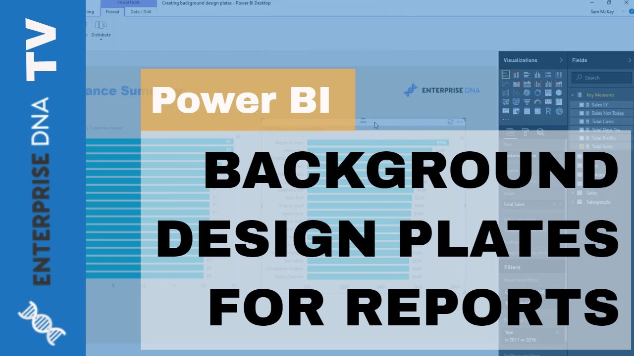 Create Background Design Plates For Your Power BI Reports