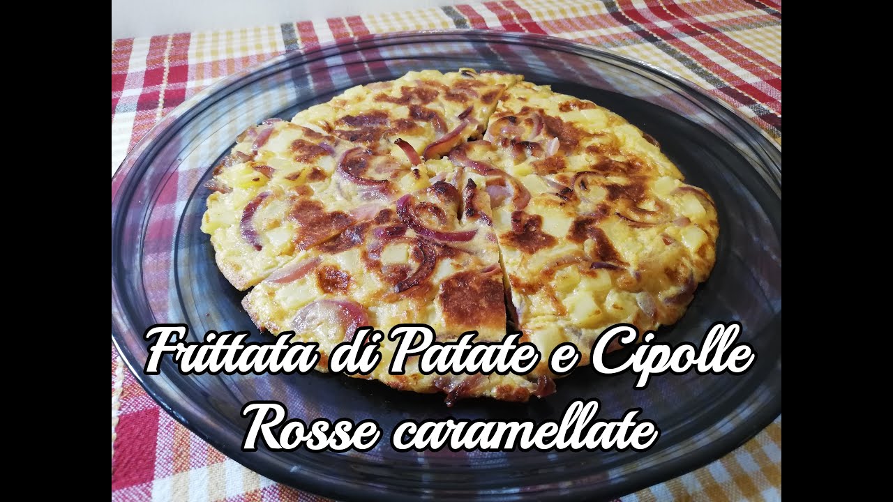 Frittata con Patate e Cipolla Rossa Caramellata ... Ricetta quasi Gourmet
