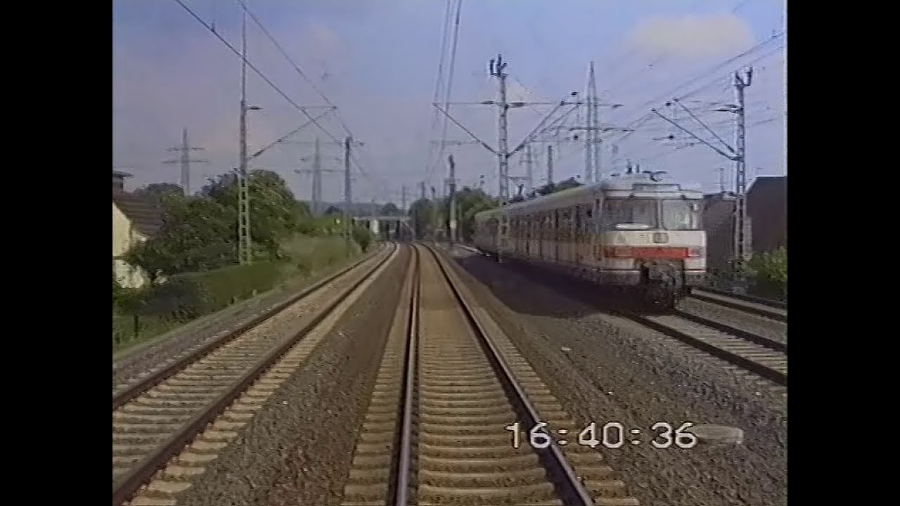 Neu bearbeitet Führerstandsmitfahrt Wuppertaler Nordbahn 24.06.1991