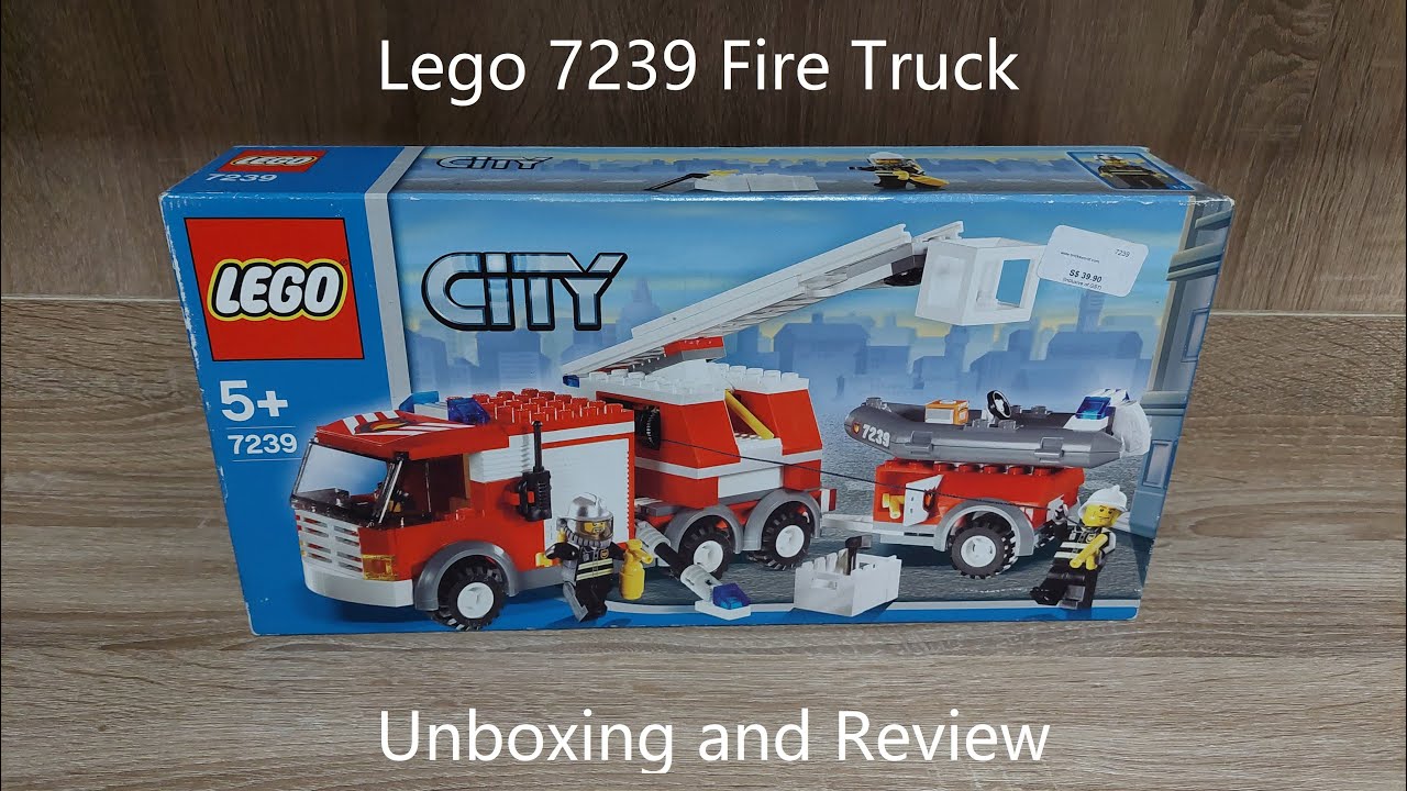 REOPENING MY FIRST EVER LEGO SET: Lego 7239 Fire Truck Unboxing and Review