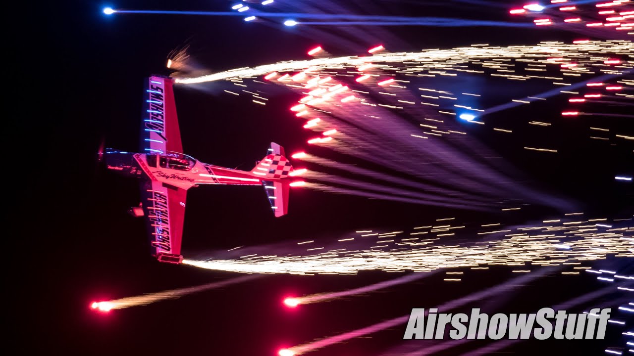 Night Aerobatics and Fireworks - Ghostwriter Airshows - Battle Creek Airshow 2019