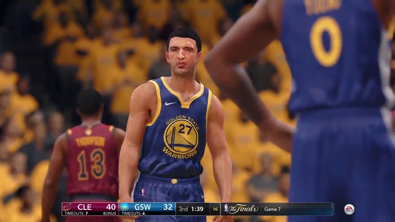 NBA LIVE 18 - Full Game Cavs vs Warriors Kyrie vs Steph Shoot-out