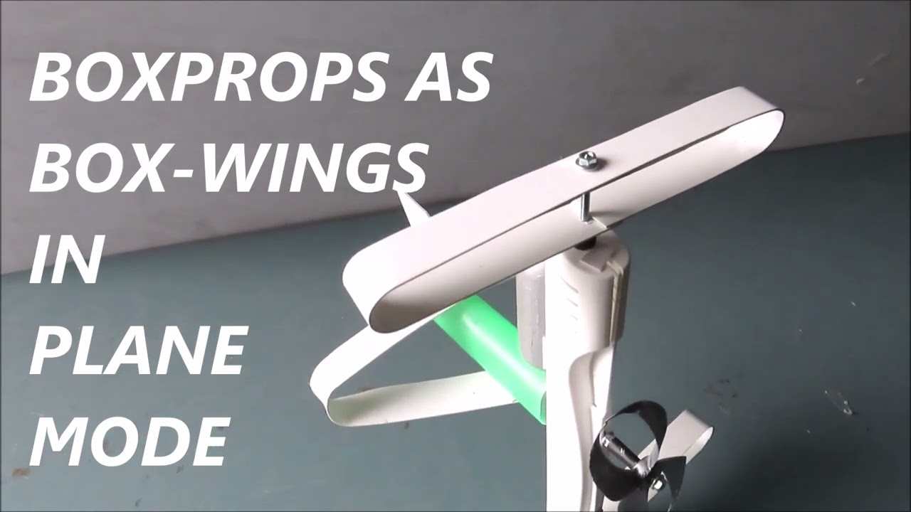 FIRST EVER Compact VTOL rotor airplane transformed VTOL box-prop into box-wing in horizonal flight
