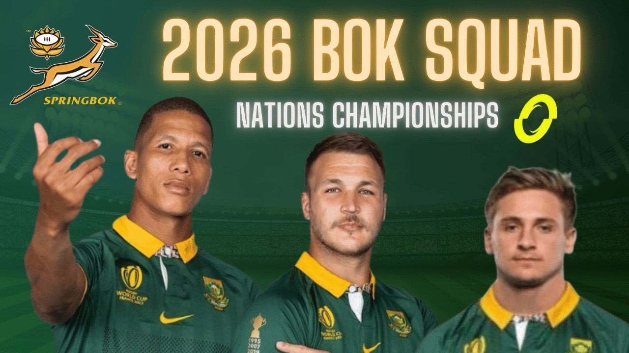 My Springbok 36-Man Squad for 2026 | Big Calls & Starting XV vs England