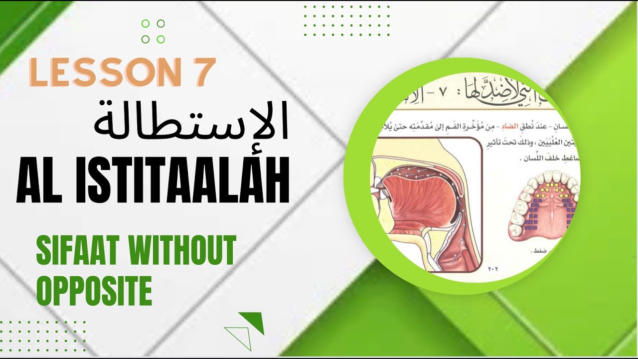 Tajweed: Al istitaalah | الاستطالة | Sifaat without opposites