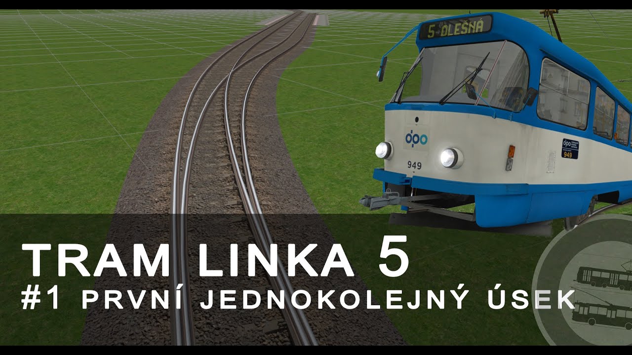 Simt Simulator | Tram linka 5 | první jednokolejný úsek