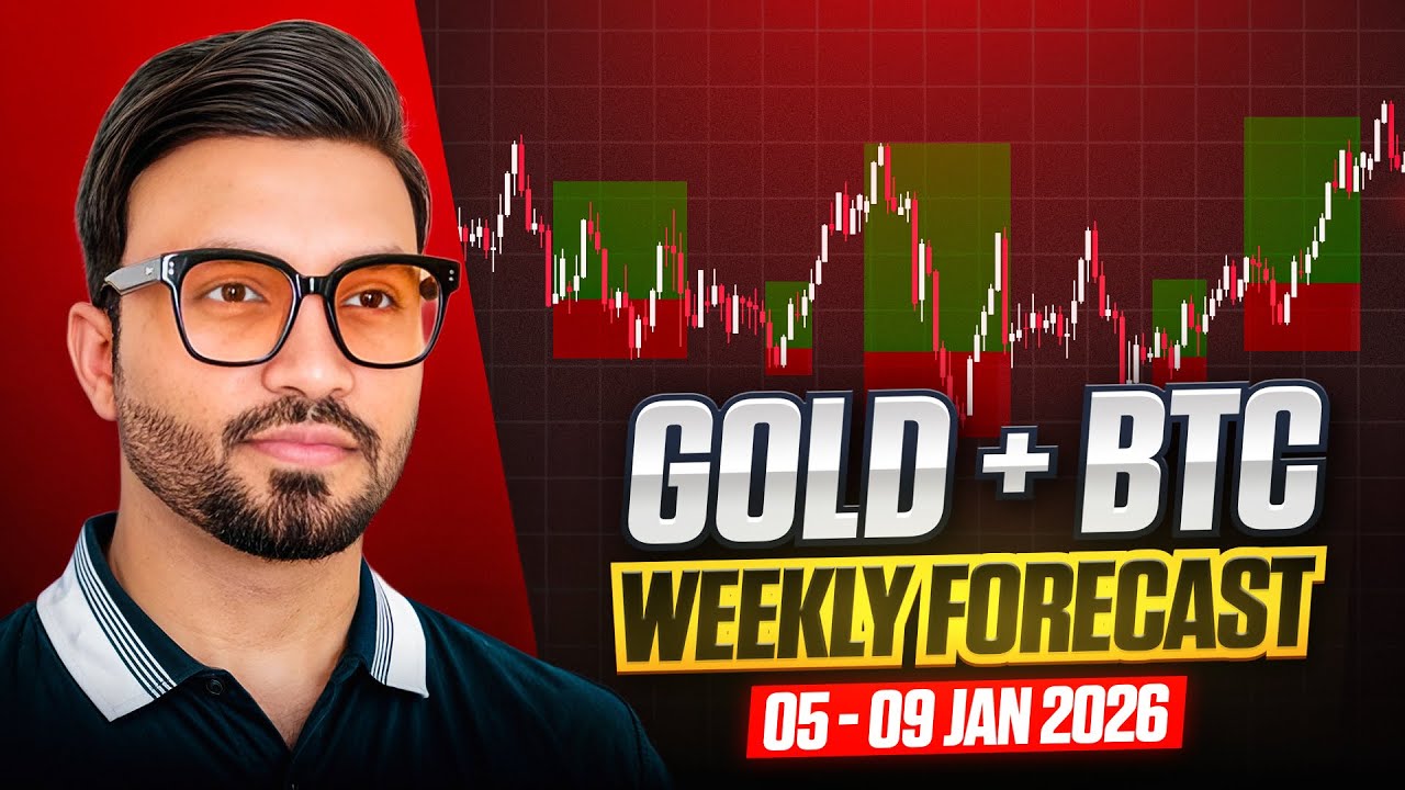 GOLD & BTC Weekly Forecast in Hindi/Urdu | 02 - 09 Jan 2026 Analysis | MSB FX